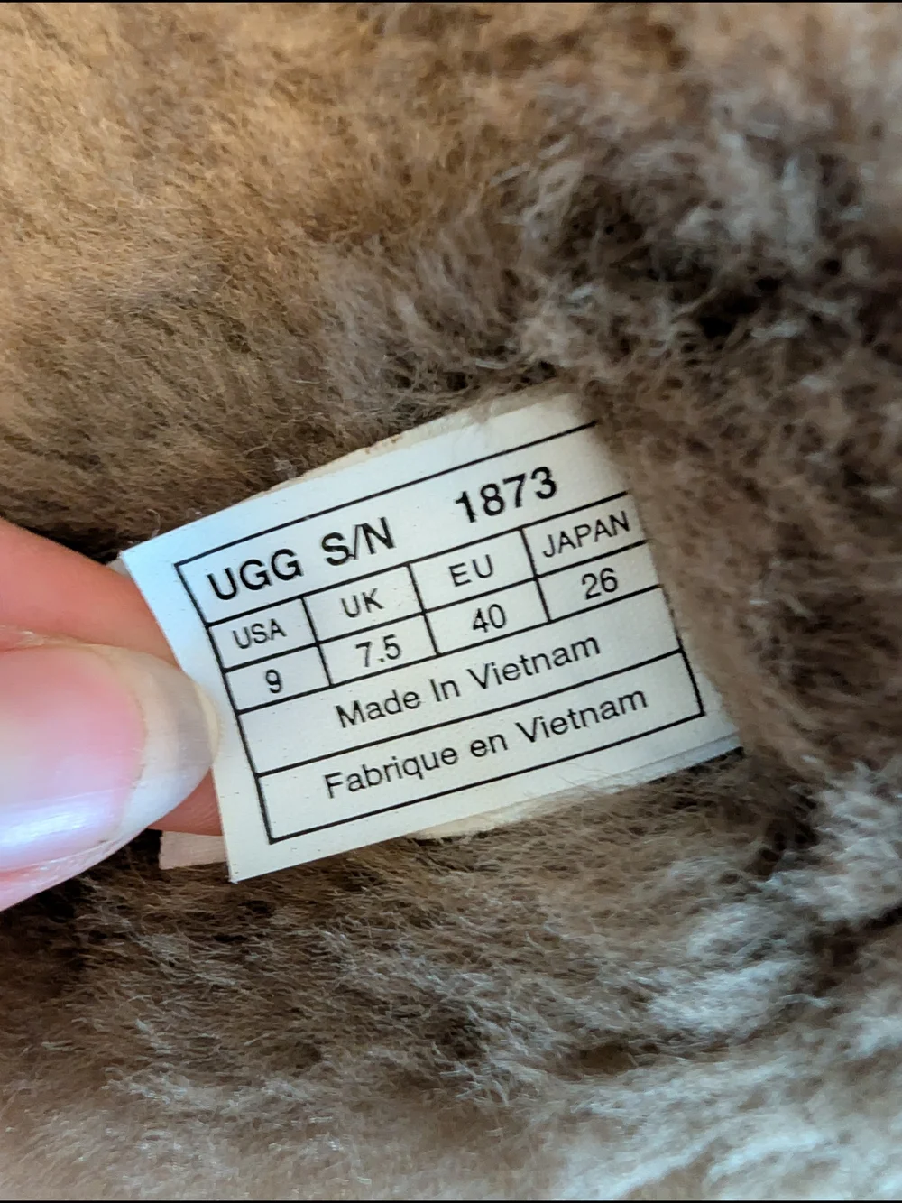 UGG Brown Bailey Button Triplet Tall Suede Winter Boots, US Size 9